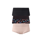 UltraModal™ Lace Hipster 3-Pack | Electric Hearts Pack