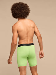 Breathe Long Boxer Brief w/ Fly | Electric Lime