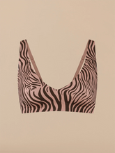 Seamless Plunge Bralette | Blush Zebra