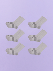 Essential Crew Sock 6-Pack | Heather Grey Pack