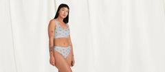 Stretch Cotton Mid-Rise Thong | Ducks