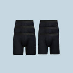 MoveMe Boxer Brief w/ Fly 6-Pack | Black