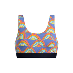 Curvy UltraModal™ Core Scoop Bralette | Retro Rainbows