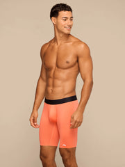 Breathe Long Boxer Brief w/ Fly | Coral
