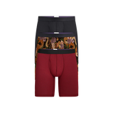 UltraModal™ Core Ball Caddy™ Long Boxer Brief w/ Fly 3-Pack | Garden Snake Pack