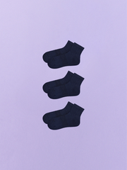 Essential Quarter Sock 3-Pack | Dark Sapphire Pack