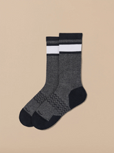 Essential Crew Sock | Grey Stripe