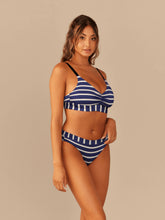 Curvy UltraModal™ FeelFree Ruched Bralette | Navy Stripes