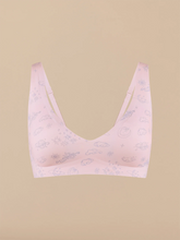 Seamless Plunge Bralette | Space Doodles