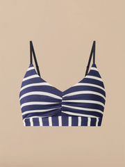 UltraModal™ FeelFree Ruched Bralette | Navy Stripes