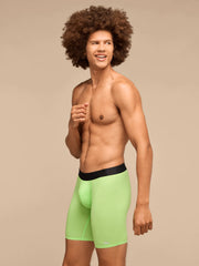 Breathe Long Boxer Brief w/ Fly | Electric Lime
