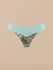 UltraModal™ Lace V-Front Thong | Peonies