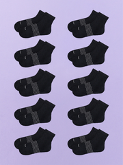 Essential Quarter Sock 10-Pack | Black Pack