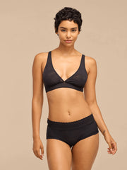 All Over Lace Plunge Bralette | Midnight Web