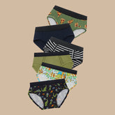 UltraModal™ Kids Core Boys Brief 6-Pack | Dino Party Pack