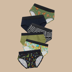 UltraModal™ Kids Core Boys Brief 6-Pack | Dino Party Pack
