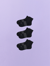 Essential Quarter Sock 3-Pack | Black Pack