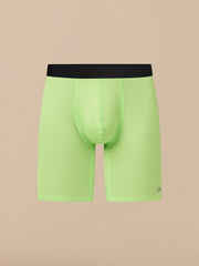 Breathe Long Boxer Brief w/ Fly | Electric Lime