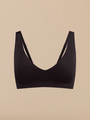 Seamless Plunge Bralette | Black