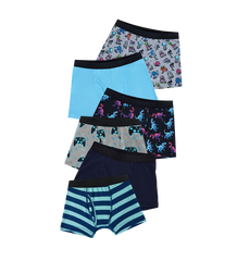 UltraModal™ Kids Core Boys Boxer Brief 6-Pack | Fun and Games Pack