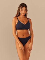 Curvy UltraModal™ FeelFree Ruched Bralette | Dark Sapphire/Dark Sapphire