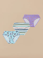 UltraModal™ Kids FeelFree Girls Bikini Brief 3-Pack | Sparkle Pack