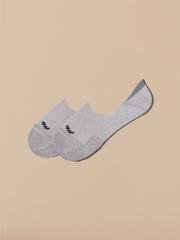 Essential No Show Sock | Heather Grey