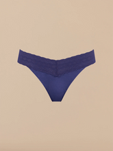 UltraModal™ Lace V-Front Thong | Navy