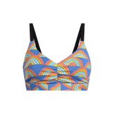 Curvy UltraModal™ FeelFree Ruched Bralette | Retro Rainbows