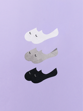Essential No Show Sock 3-Pack | White/Heather Grey/Black Pack