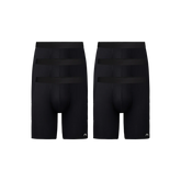 Breathe Long Boxer Brief w/ Fly 6-Pack | Black Pack
