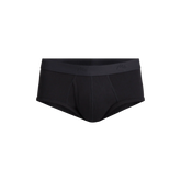 Stretch Cotton Brief w/ Fly | Black