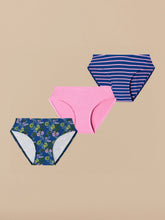 UltraModal™ Kids FeelFree Girls Bikini Brief 3-Pack | Flower Power Pack