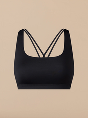 Breathe Strappy Back Bralette | Black