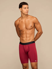 Breathe Long Boxer Brief w/ Fly | Cabernet