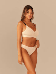 Curvy UltraModal™ FeelFree Ruched Bralette | Brazilian Sand