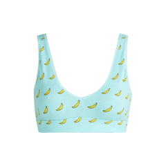 Stretch Cotton V-Neck Bralette | Go Bananas