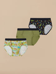 UltraModal™ Kids Core Boys Brief 3-Pack | Dino Land Pack