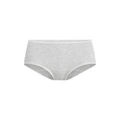 Stretch Cotton Hipster | Heather Grey