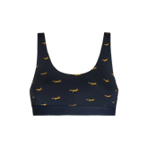 Stretch Cotton Scoop Bralette | Foxes