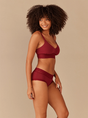 UltraModal™ Lace Longline Bralette | Cabernet