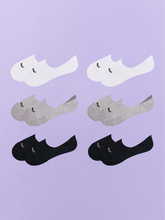 Essential No Show Sock 6-Pack | White/Heather Grey/Black Pack