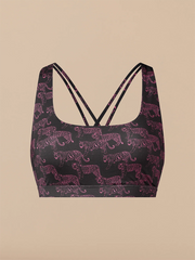 Breathe Strappy Back Bralette | Neon Tigers