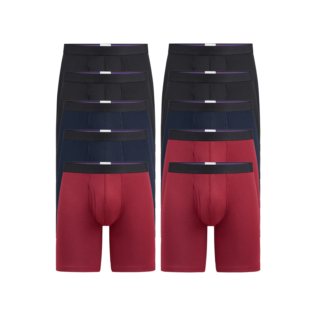UltraModal™  Ball Caddy™ Long Boxer Brief w/ Fly 10-Pack | Classic Pack