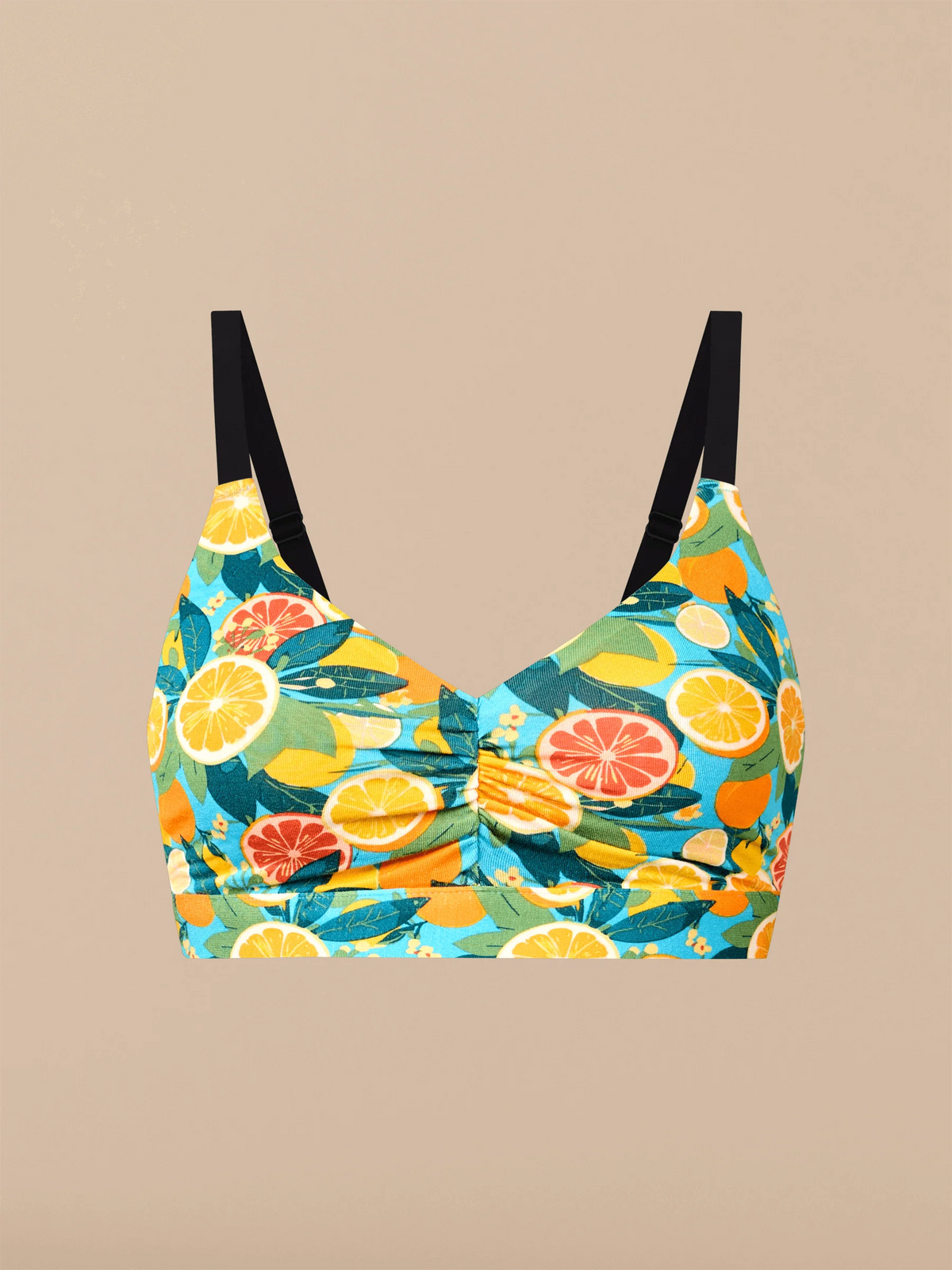 Curvy UltraModal™ FeelFree Ruched Bralette | Sicilian Oranges