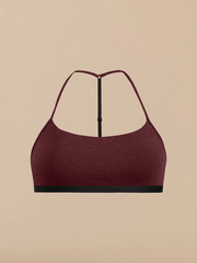 UltraModal™ Core T-Back Bralette | Heather Wine