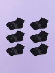 Essential Quarter Sock 6-Pack | Black Pack
