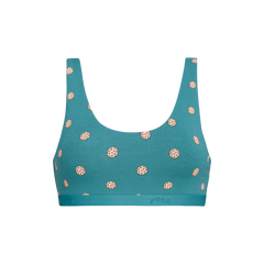 Stretch Cotton Scoop Bralette | Cozy Cookies