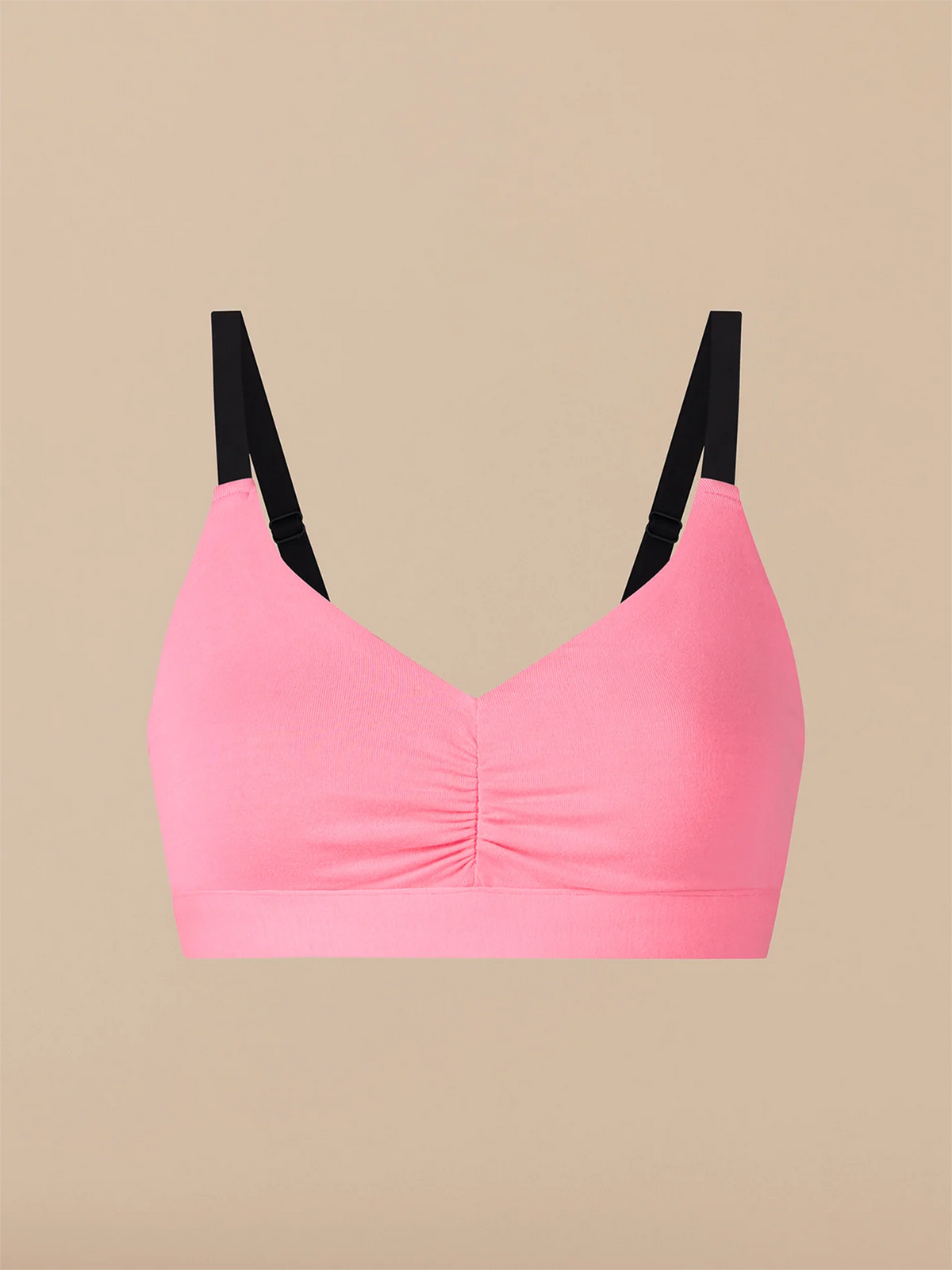 Curvy UltraModal™ FeelFree Ruched Bralette | Knockout Pink