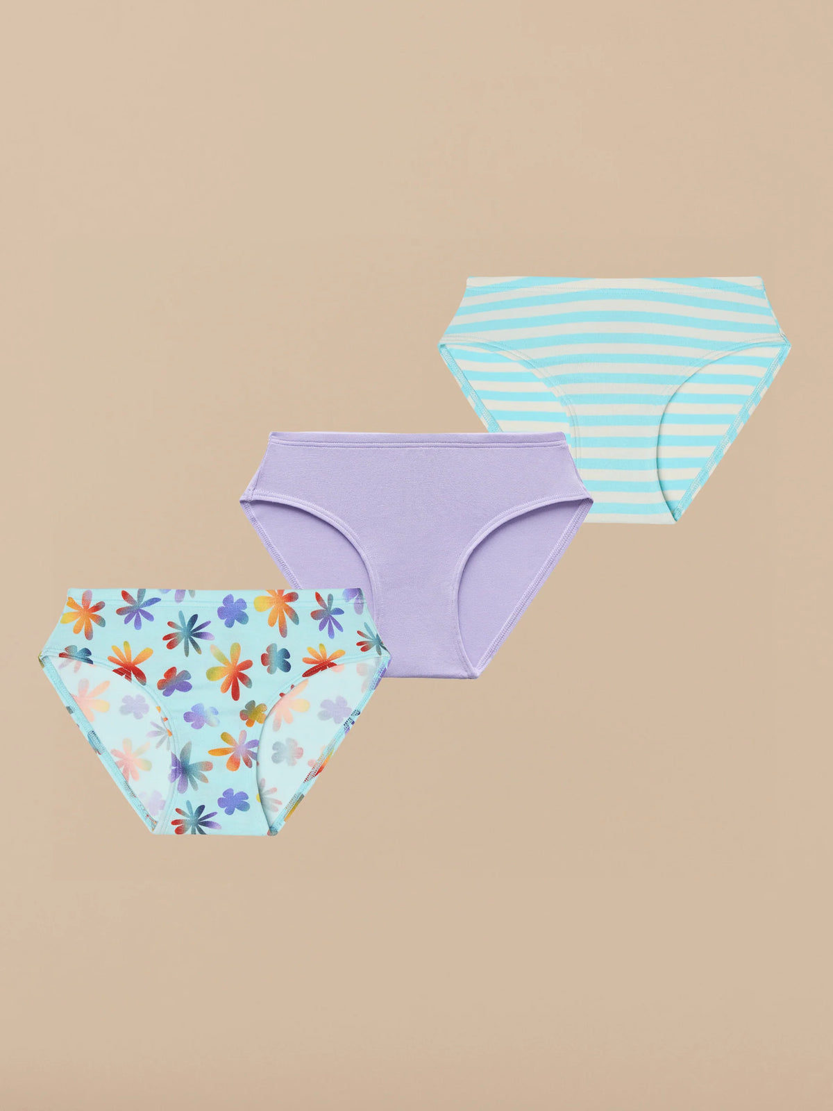UltraModal™ Kids FeelFree Girls Bikini Brief 3-Pack | Spring Pack